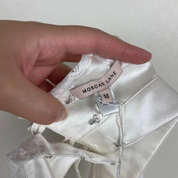 NWT Morgan Lane Noelle Bra Top in Chalk - Picture 6 of 8